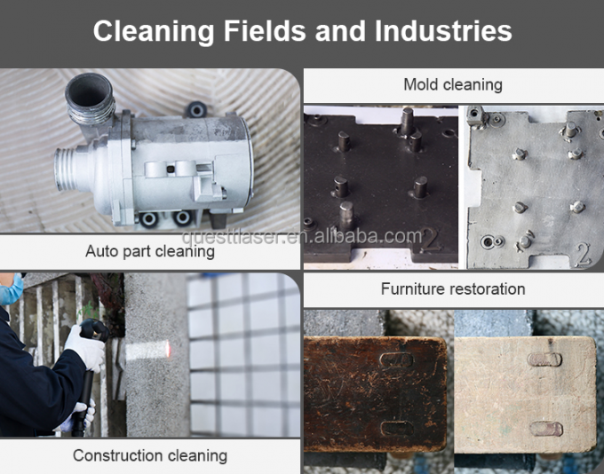 펄스 200w 300w 가방을 섬유 레이저 청소 기계 진드기 제거 기계 9