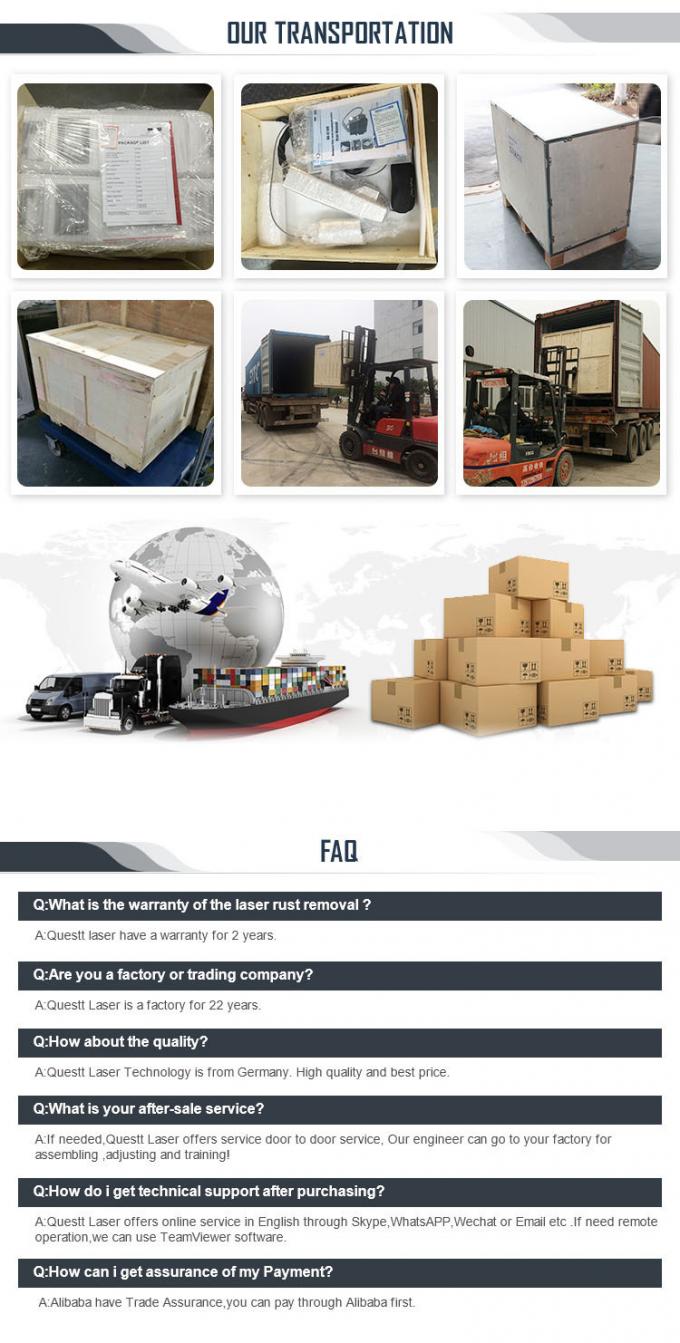 펄스 200w 300w 가방을 섬유 레이저 청소 기계 진드기 제거 기계 14